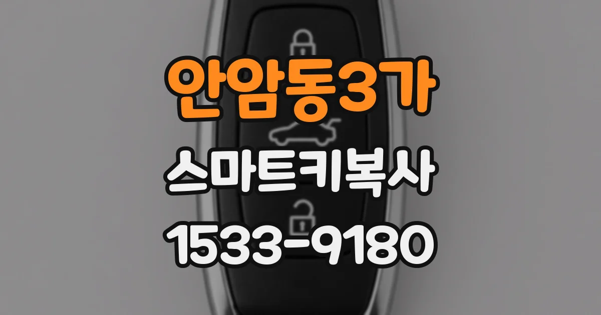 안암동3가 스마트키복사