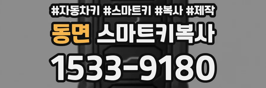 동면 스마트키복사