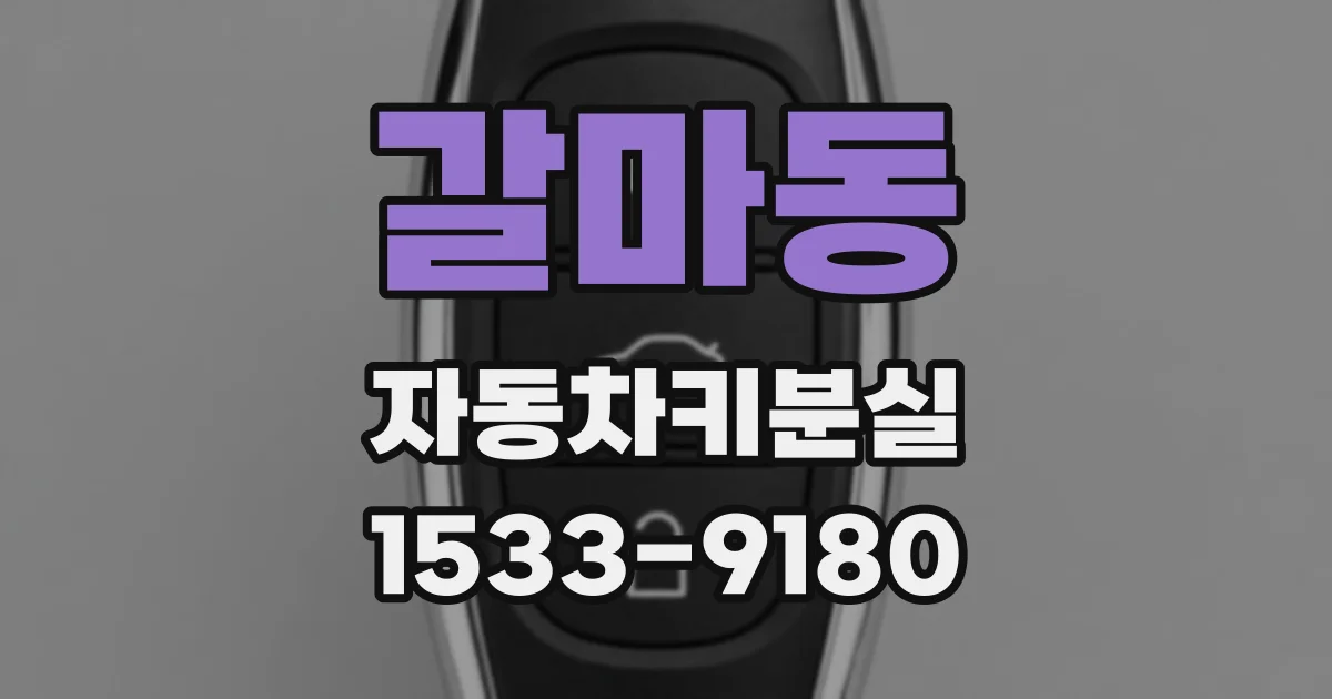 갈마동 자동차키분실
