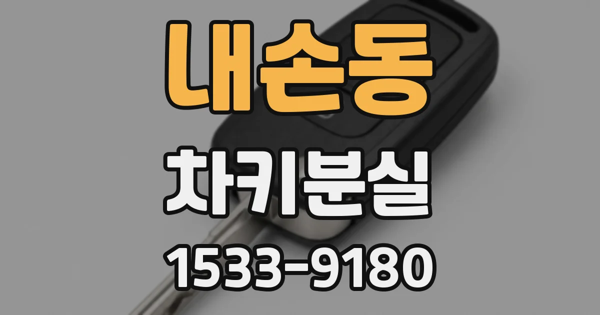 내손동 차키분실