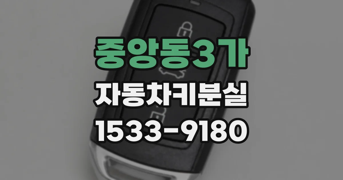 중앙동3가 자동차키분실