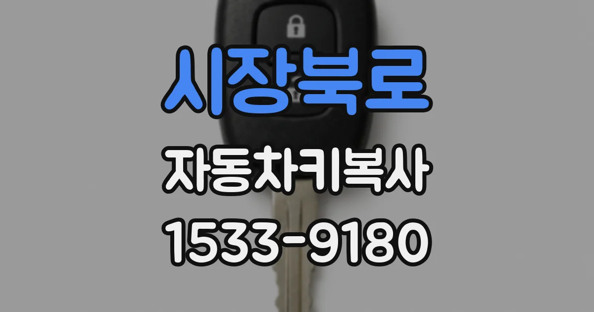 시장북로 자동차키복사