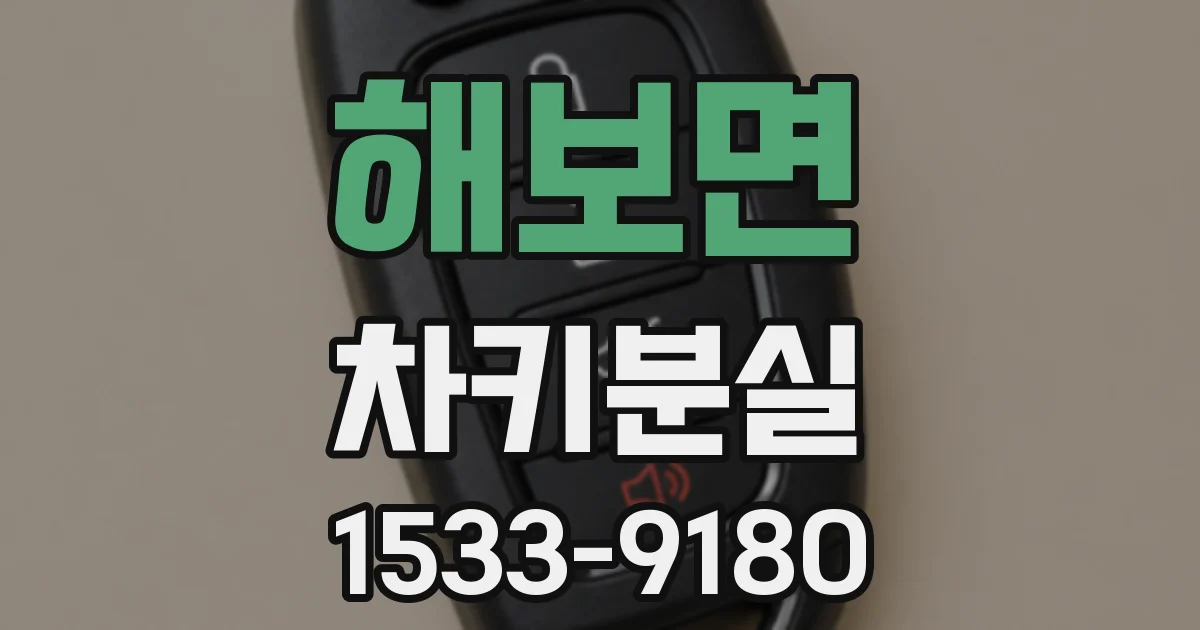 해보면 차키분실