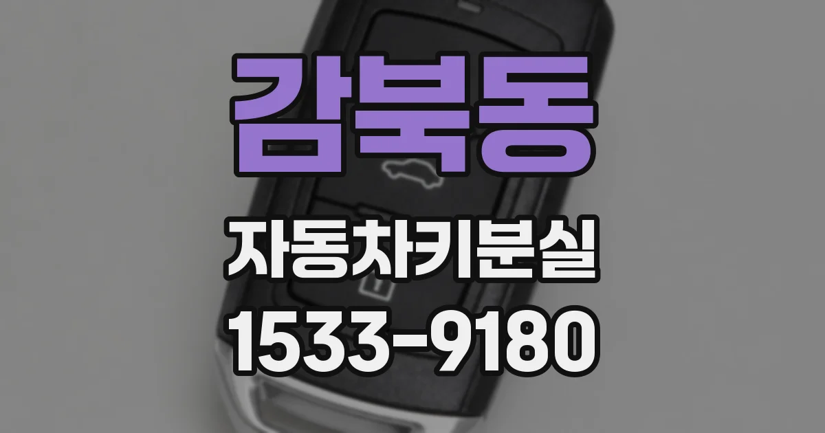 감북동 자동차키분실