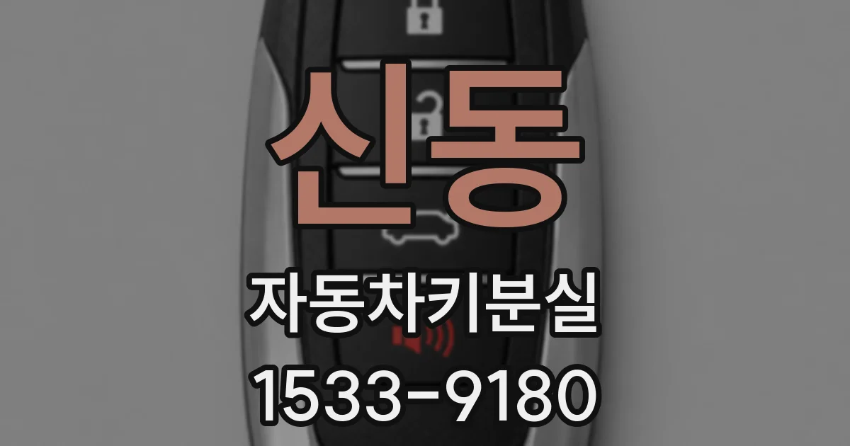신동 자동차키분실