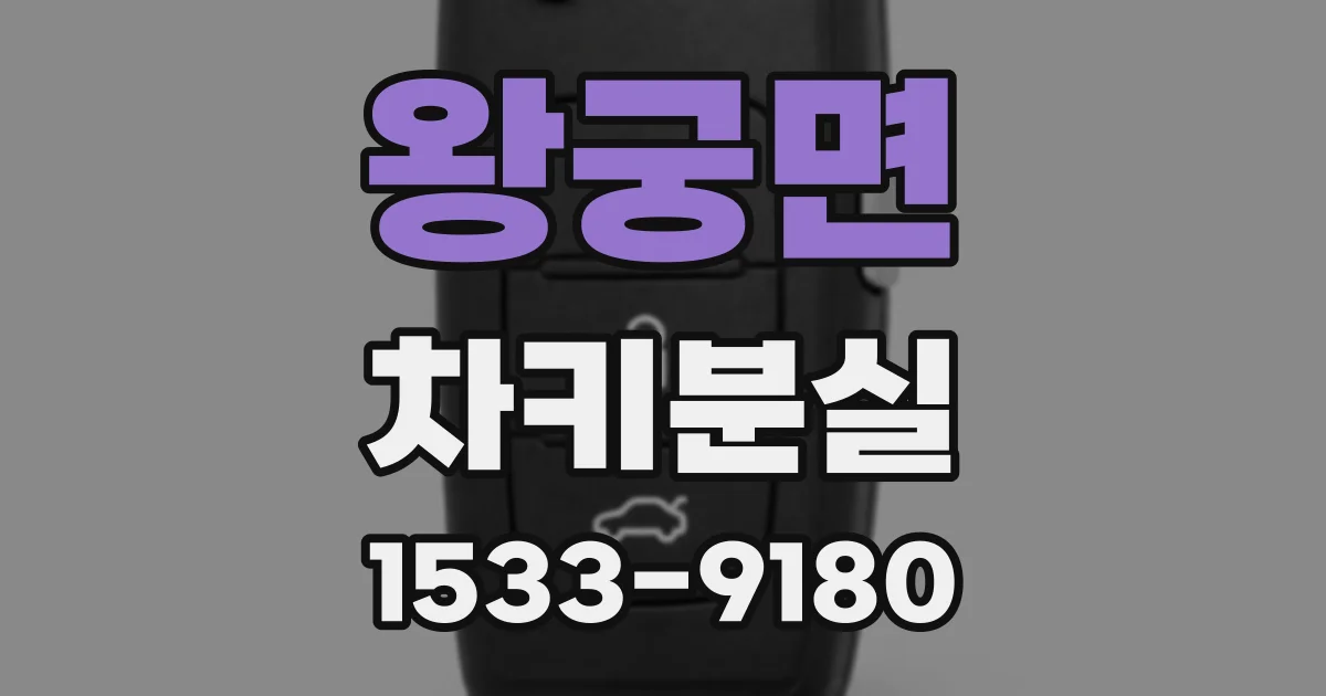 왕궁면 차키분실