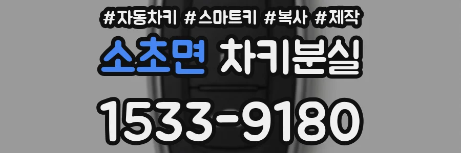 소초면 차키분실
