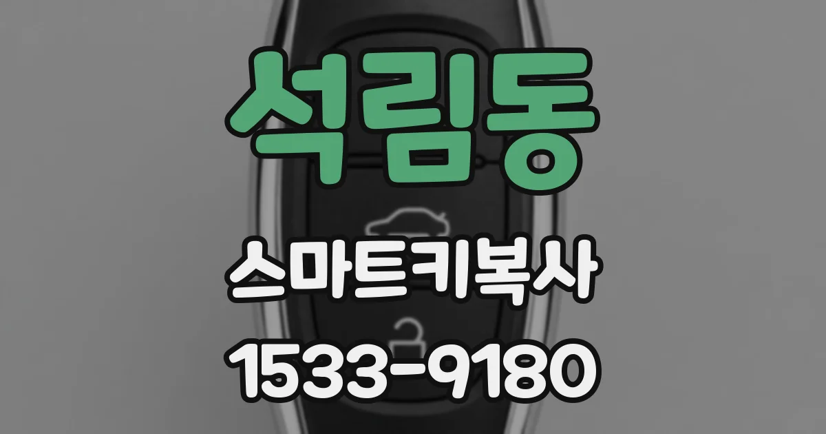 석림동 스마트키복사