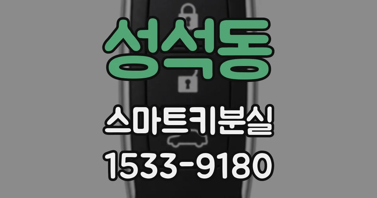 성석동 스마트키분실
