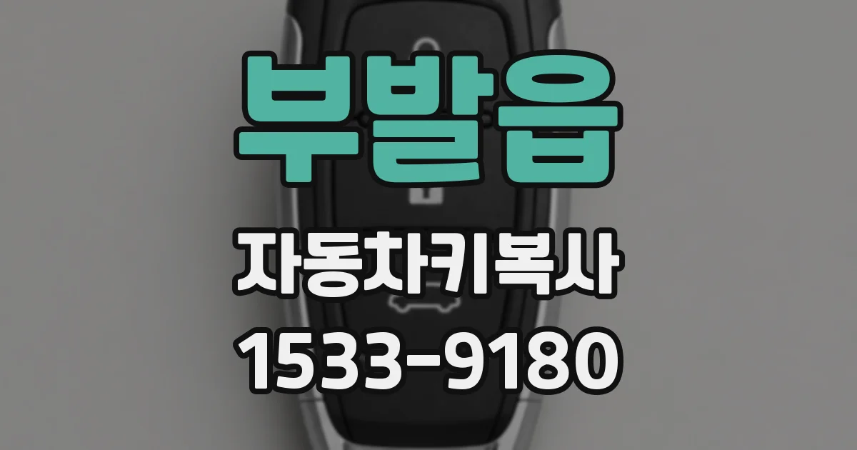 부발읍 자동차키복사
