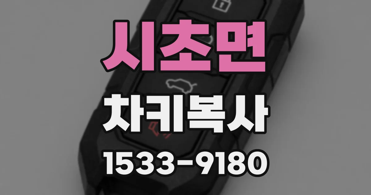 시초면 차키복사