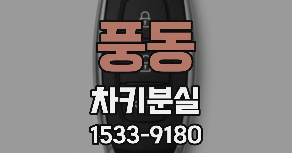 풍동 차키분실