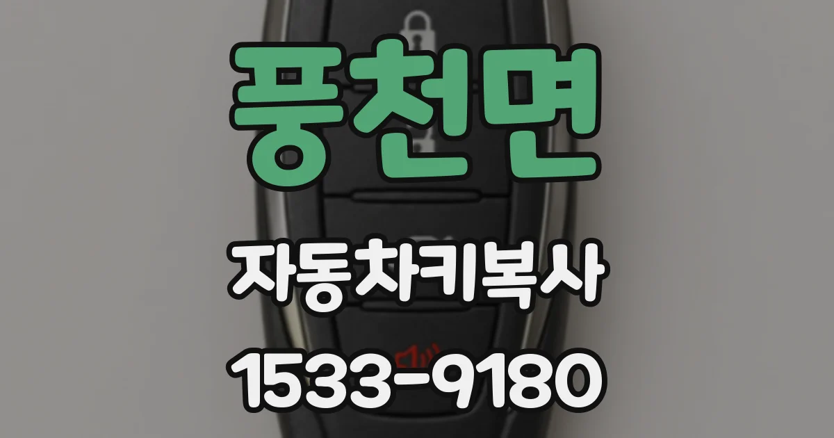 풍천면 자동차키복사