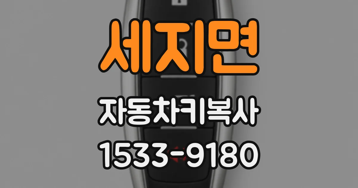 세지면 자동차키복사