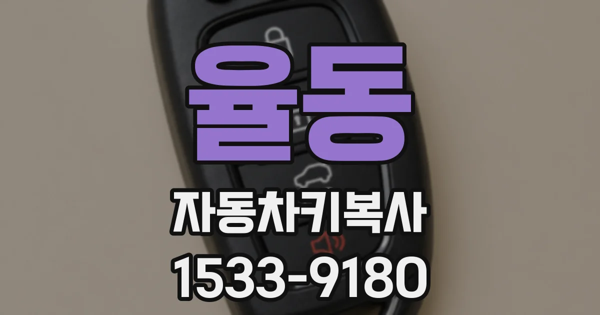 율동 자동차키복사