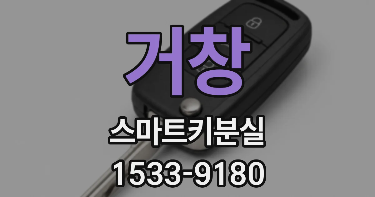 거창 스마트키분실