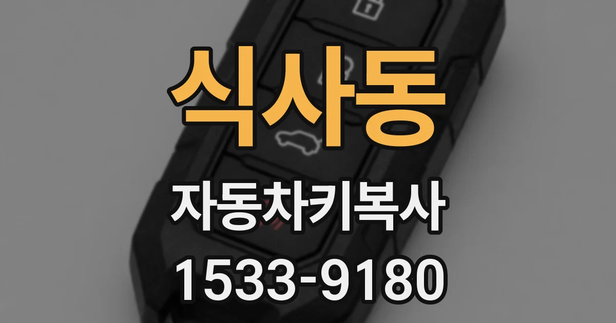 식사동 자동차키복사