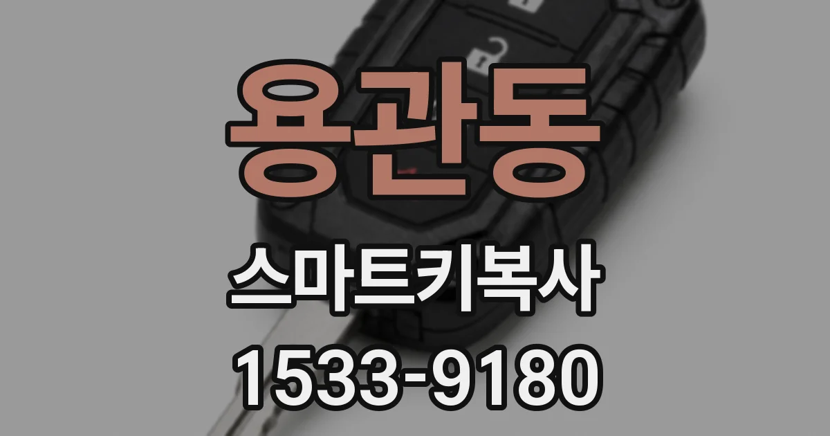 용관동 스마트키복사