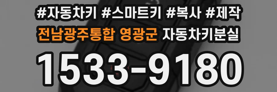 전남광주통합 영광군 자동차키분실