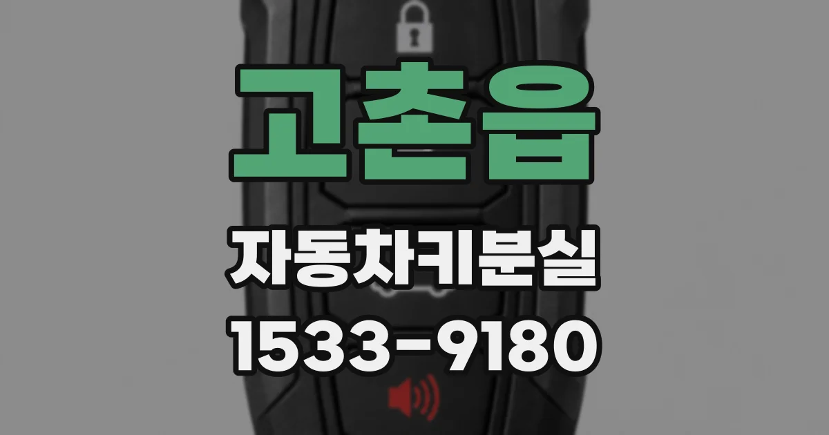 고촌읍 자동차키분실
