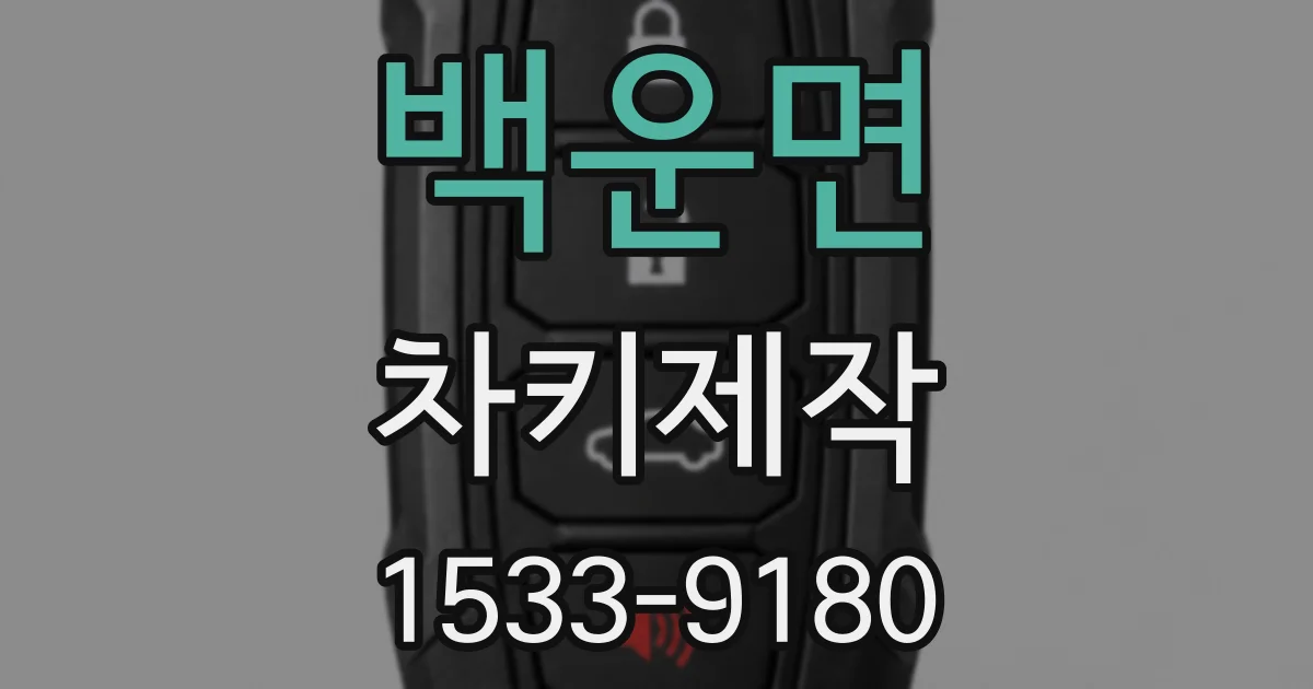 백운면 차키제작