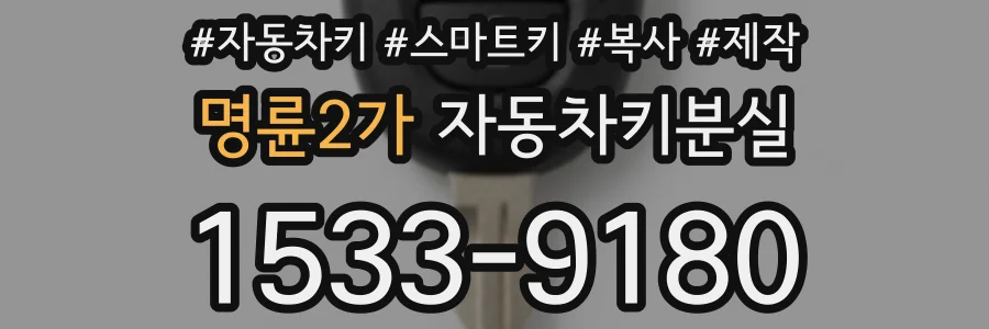 명륜2가 자동차키분실