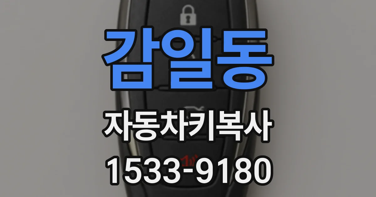 감일동 자동차키복사