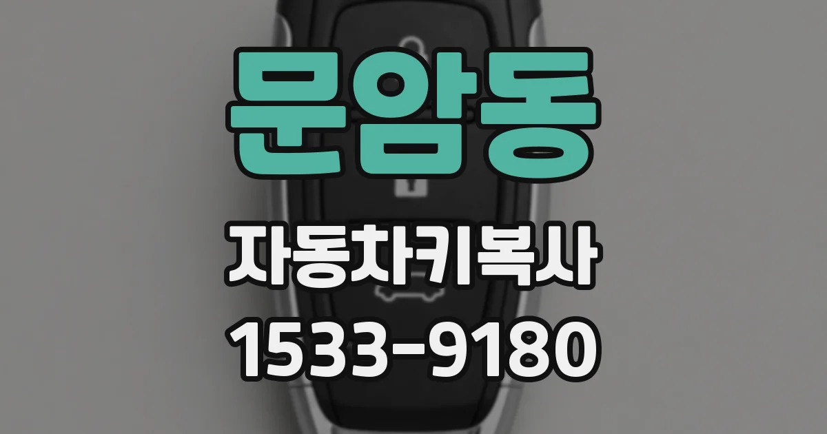 문암동 자동차키복사
