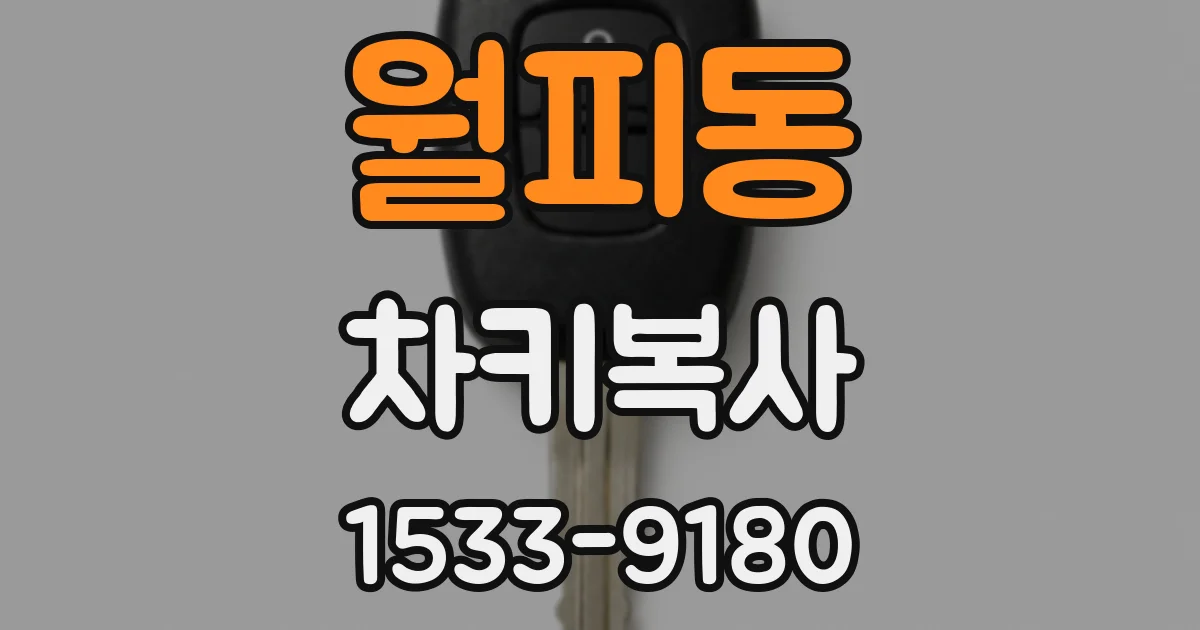 월피동 차키복사