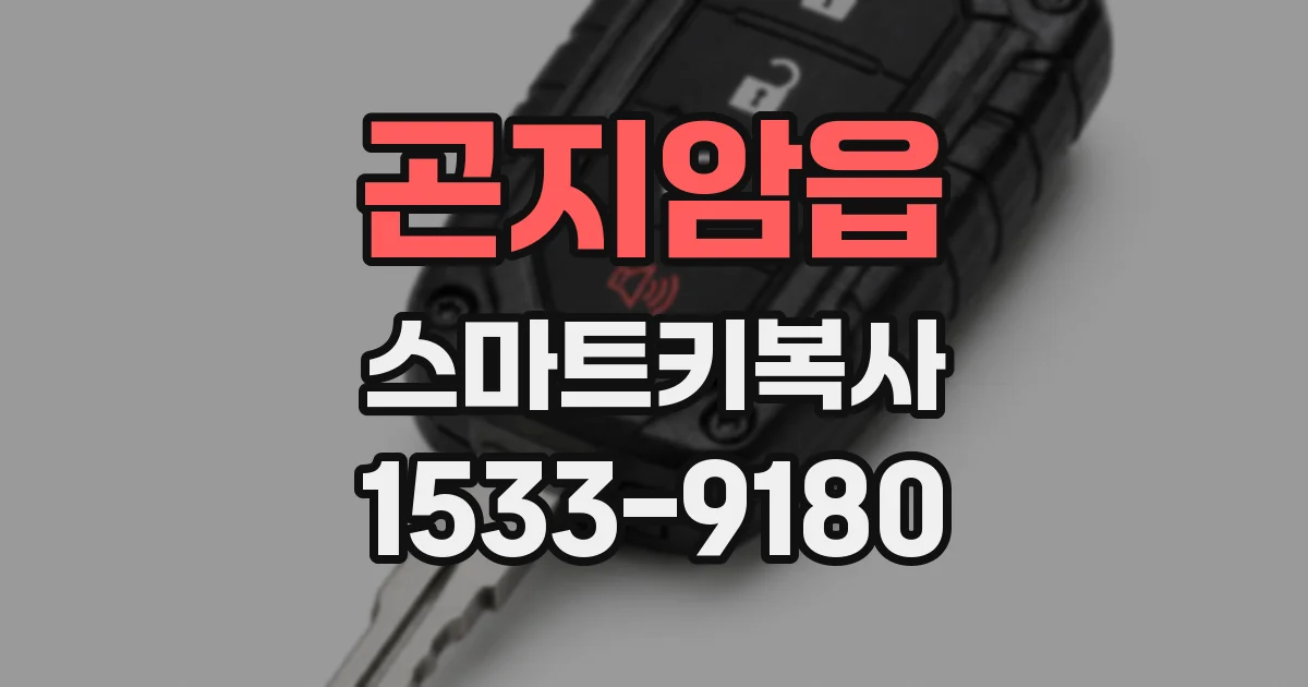 곤지암읍 스마트키복사