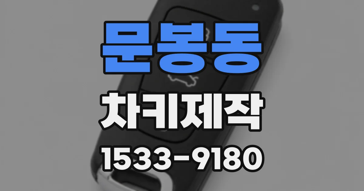 문봉동 차키제작