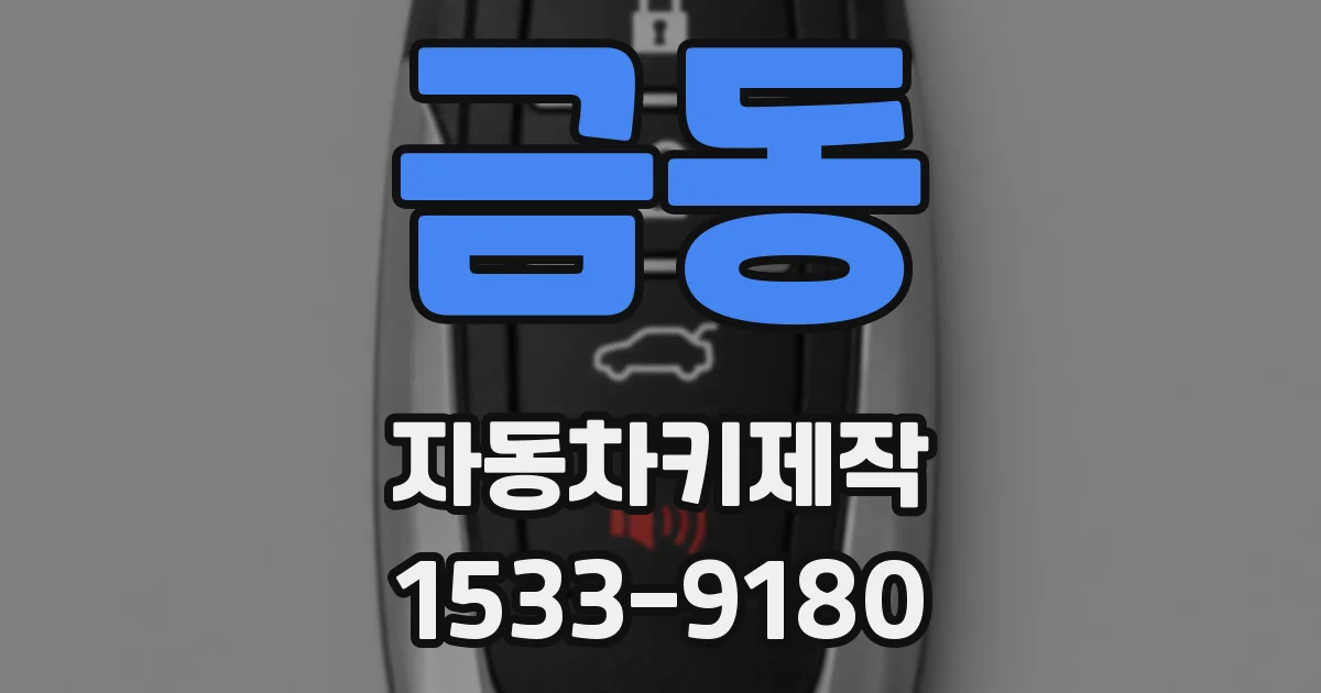 금동 자동차키제작