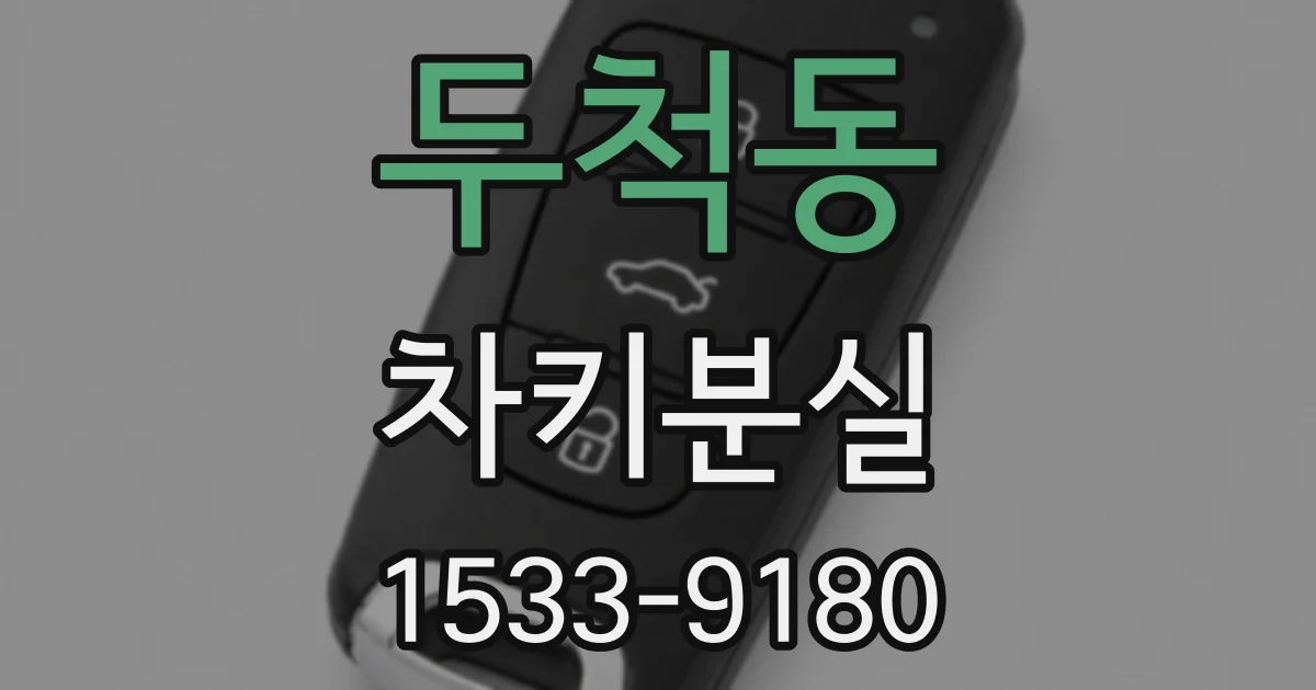두척동 차키분실