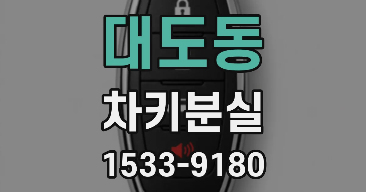 대도동 차키분실