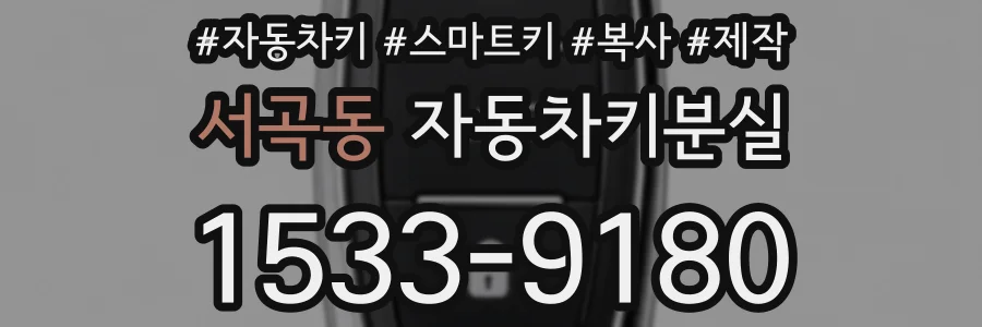 서곡동 자동차키분실