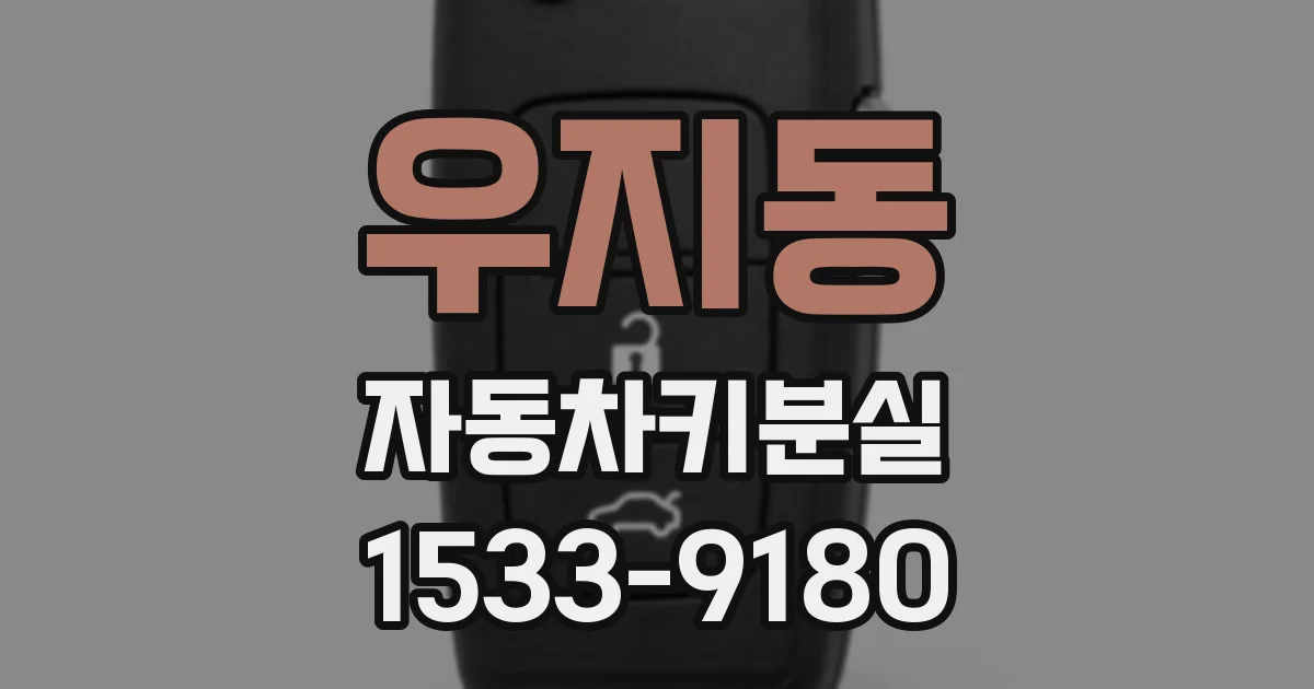우지동 자동차키분실