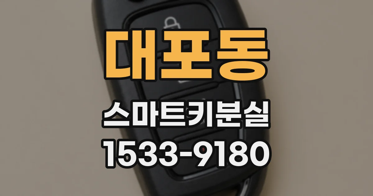 대포동 스마트키분실