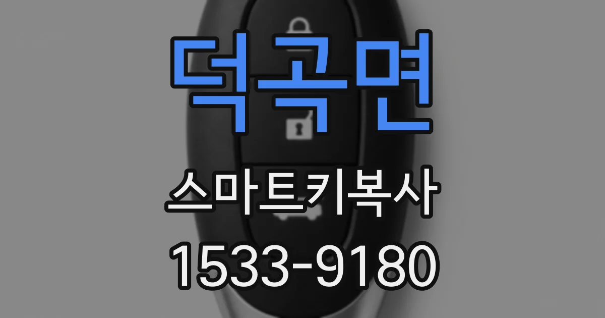 덕곡면 스마트키복사