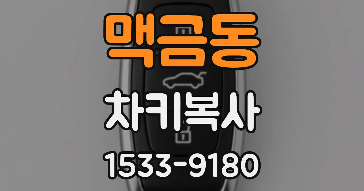 맥금동 차키복사