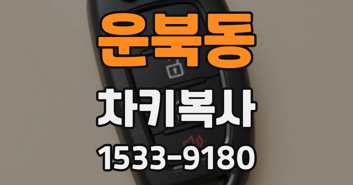 운북동 차키복사
