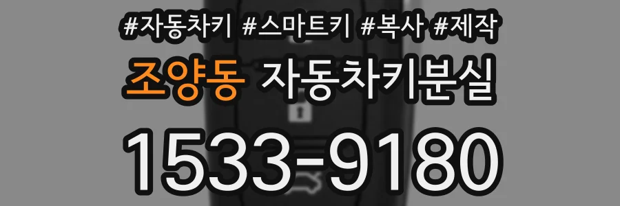 조양동 자동차키분실
