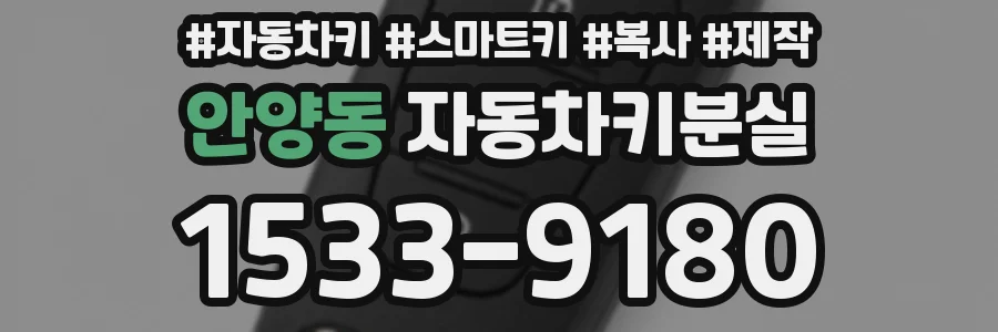안양동 자동차키분실