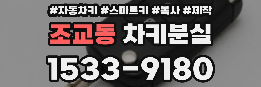 조교동 차키분실