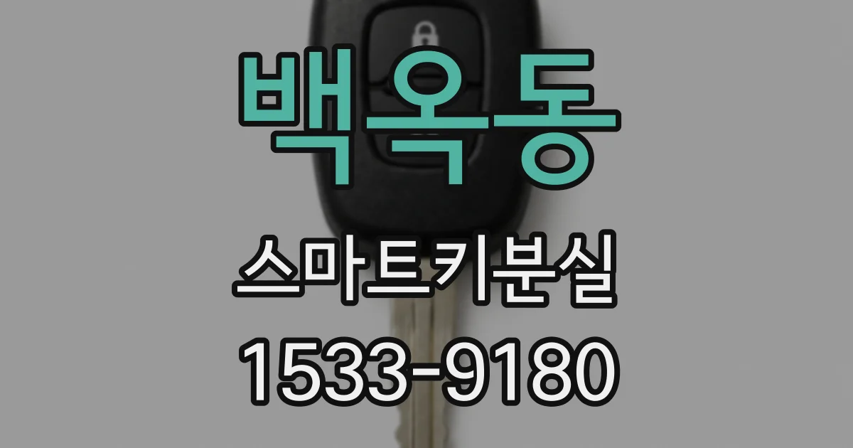 백옥동 스마트키분실