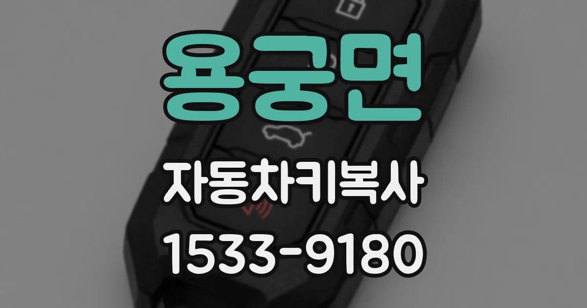 용궁면 자동차키복사