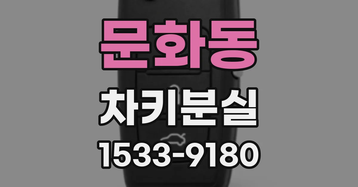 문화동 차키분실