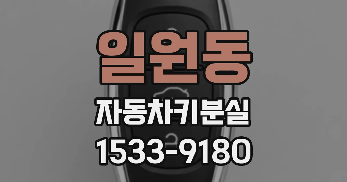 일원동 자동차키분실