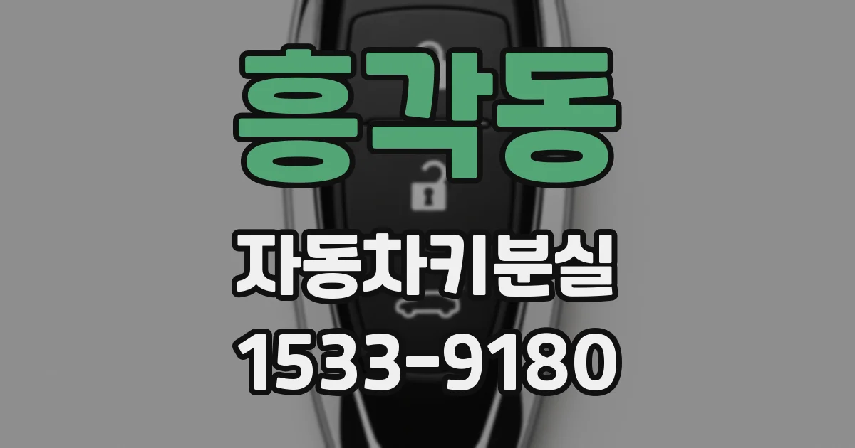 흥각동 자동차키분실