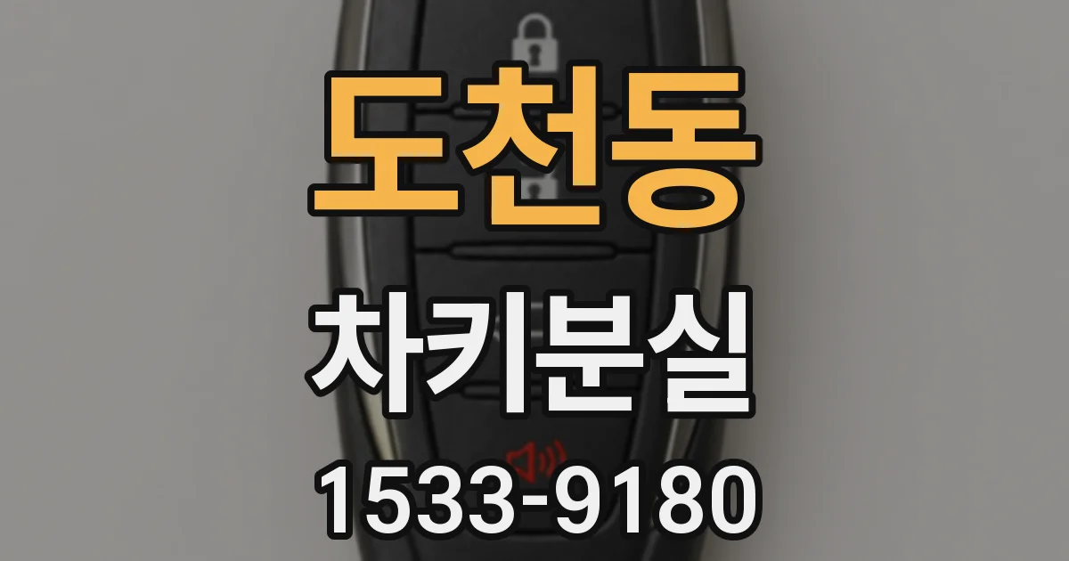 도천동 차키분실