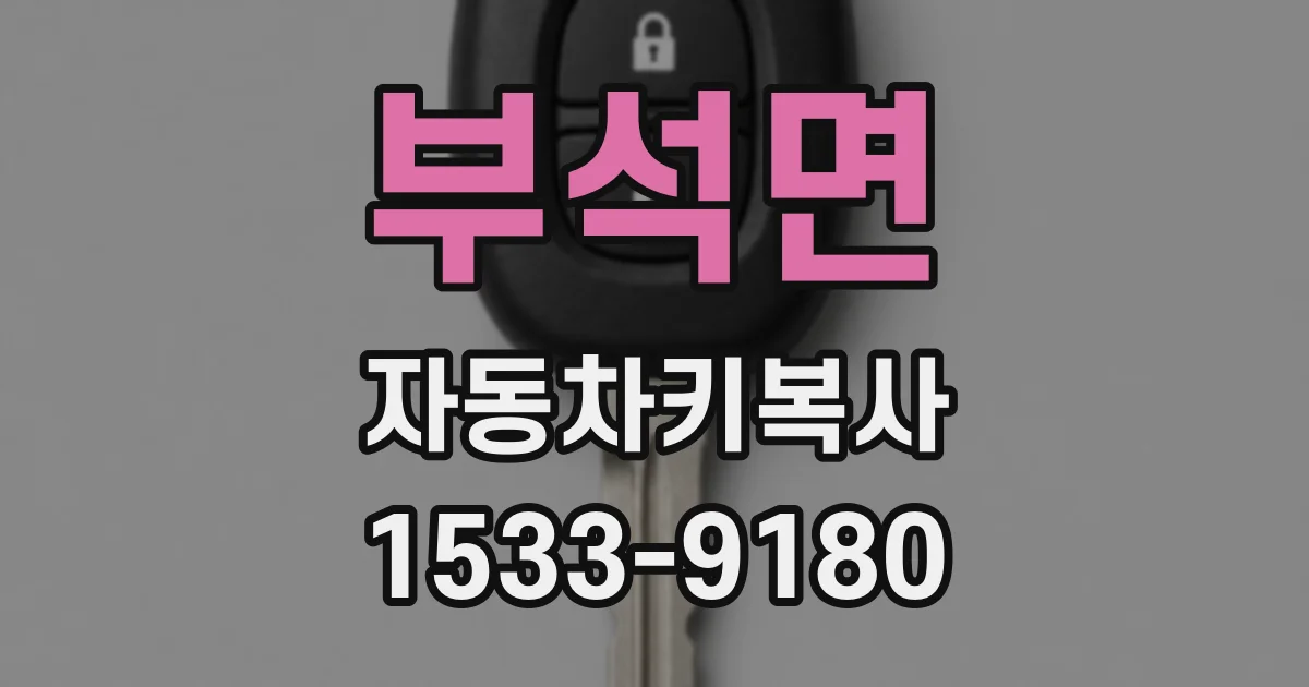 부석면 자동차키복사